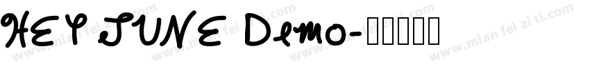 HEY JUNE Demo字体转换